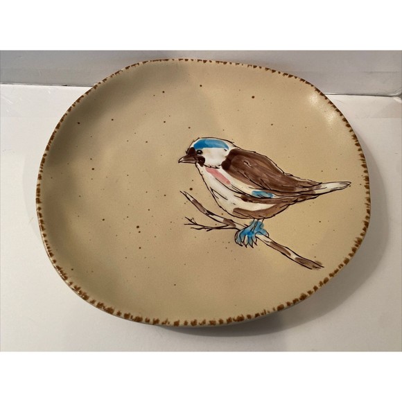 inHomestylez Farmhouse Style Spring Bird Salad Luncheon Plate (1) NEW - Picture 3 of 7